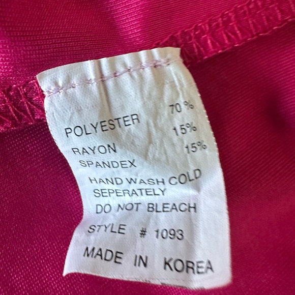 3D Floral ruffled tops sleeveless red stretch 
xs - Picture 6 of 8